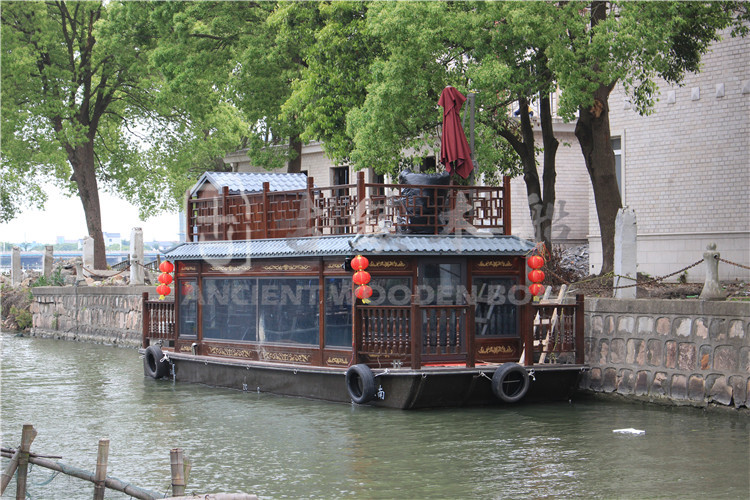 苏州太阳湖私人别墅订制10m画舫船