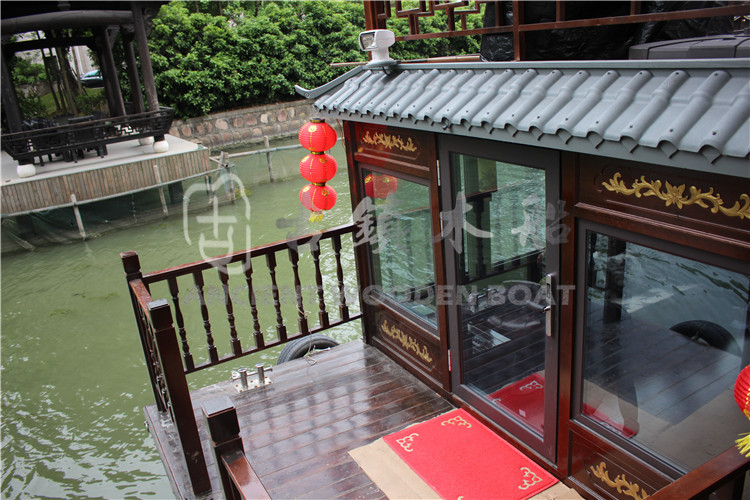 苏州太阳湖私人别墅订制10m画舫船