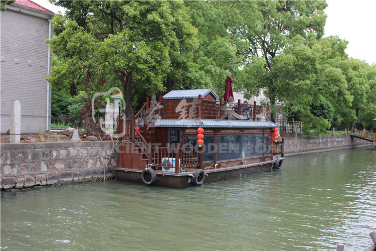 苏州太阳湖私人别墅订制10m画舫船