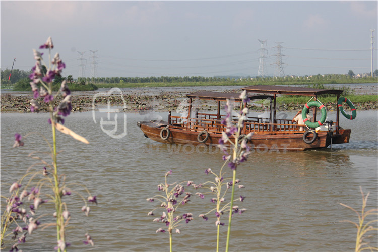 南京池杉湖7米高低蓬船