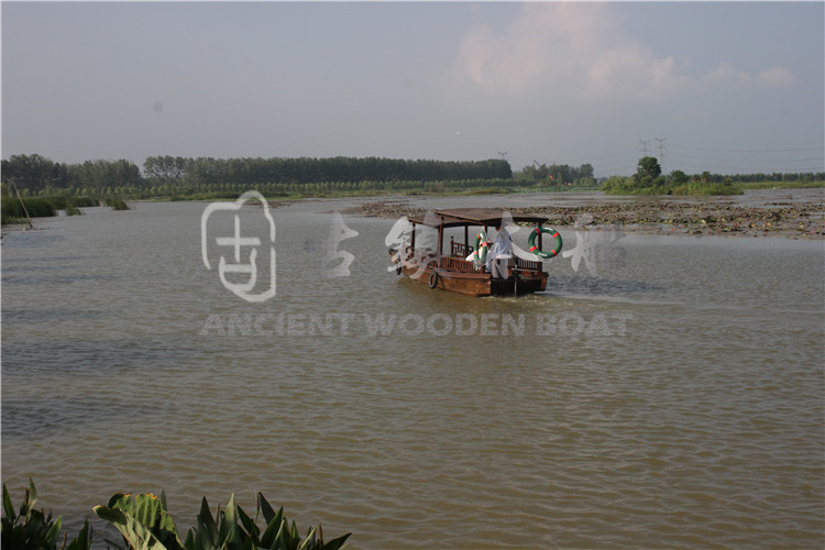 南京池杉湖7米高低蓬船