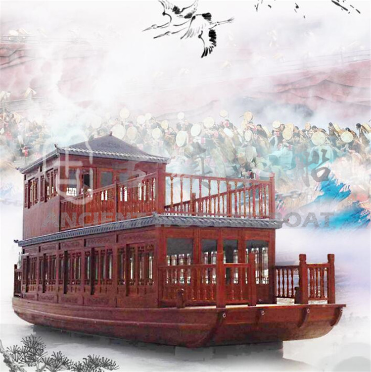 横店仿古画舫船